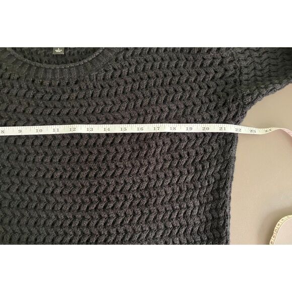 A.N.A A New Approach crew neck open knit pullover sweater - Picture 7 of 9